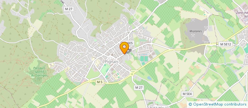 localisation de l'entreprise DE PERETTI MULTISERVICES à PIGNAN