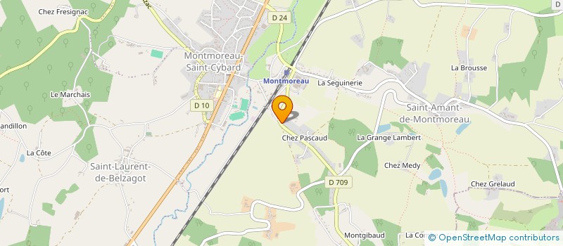 localisation de l'entreprise DE PERICAUD à COURGEAC