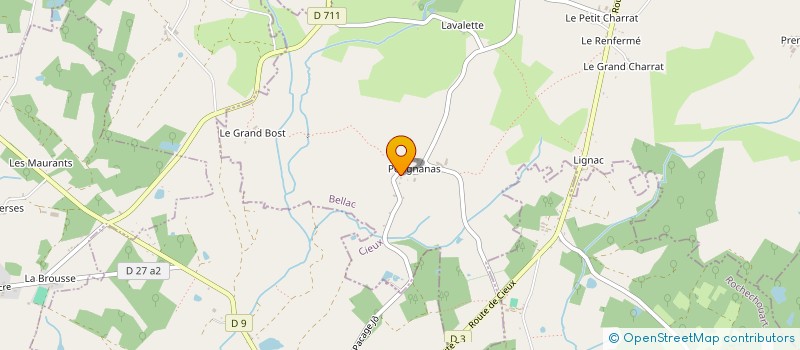 localisation de l'entreprise DE PERIGNANAS  CIEUX