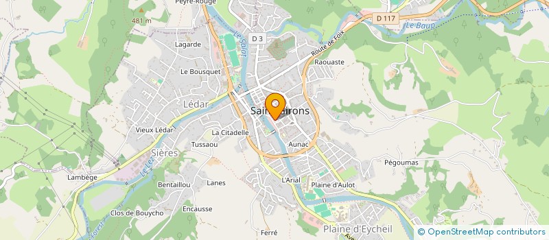 localisation de l'entreprise DE PERROUTE à SAINT-GIRONS