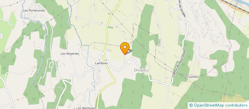 localisation de l'entreprise DE PEYRAMBERT  DIVAJEU
