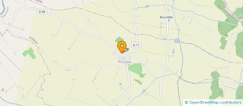 localisation de l'entreprise DE PEYRET  GENSAC