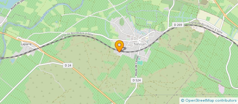 localisation de l'entreprise DE PEYREVENT  NEVIAN