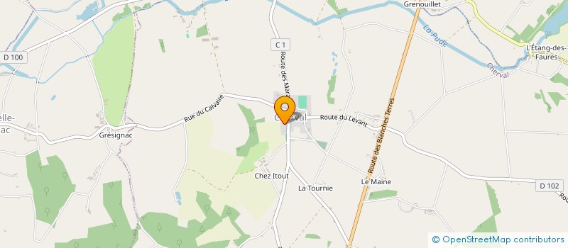 localisation de l'entreprise DE PIERRE LEVEE à VERTEILLAC