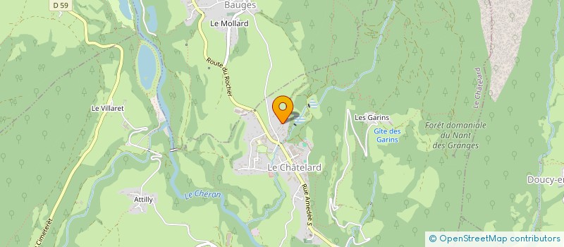 localisation de l'entreprise DE PLAN BERNARD à LE CHATELARD