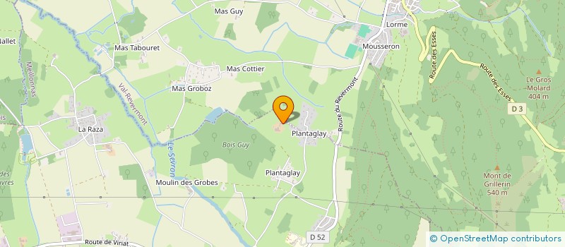 localisation de l'entreprise DE PLANTAGLAY à MEILLONNAS