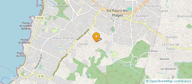 localisation de l'entreprise DE PLIS EN PLIS à SIX-FOURS-LES-PLAGES