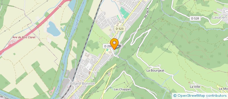 localisation de l'entreprise DE POINT EN POINT  VILLARD-BONNOT