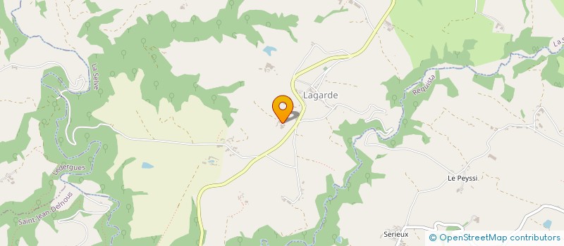 localisation de l'entreprise DE POMAREDE  SAINT-JEAN-DELNOUS