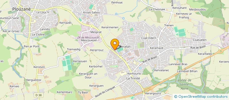 localisation de l'entreprise DE PONCELIN à PLOUZANE