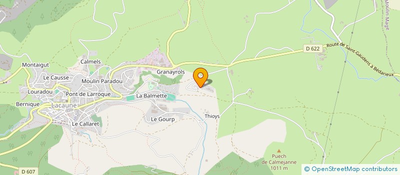 localisation de l'entreprise DE PONCY  LACAUNE