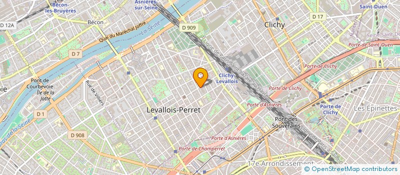 localisation de l'entreprise DE PONT DU PARC à LEVALLOIS-PERRET
