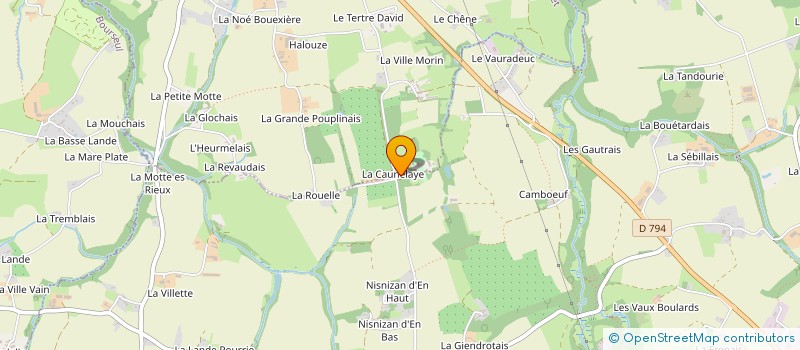 localisation de l'entreprise DE PONTBRIAND HENRI ET CATHERINE  PLANCOET