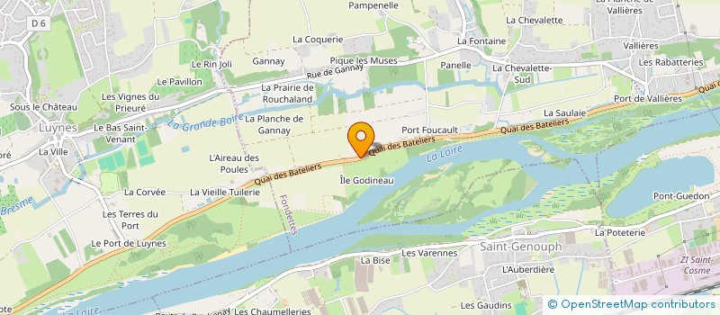 localisation de l'entreprise DE PORT FOUCAULT à FONDETTES