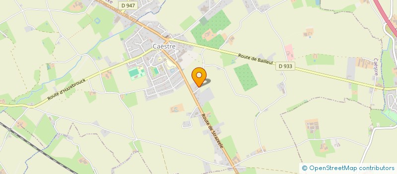 localisation de l'entreprise DE POST WEG  CAESTRE