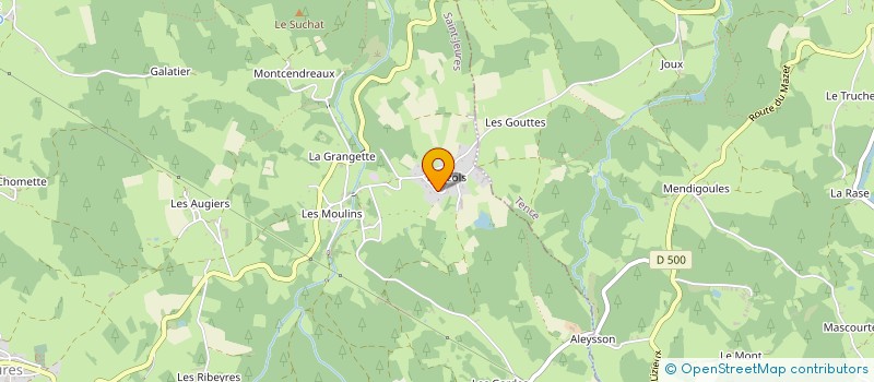 localisation de l'entreprise DE POUZOLS  SAINT-JEURES