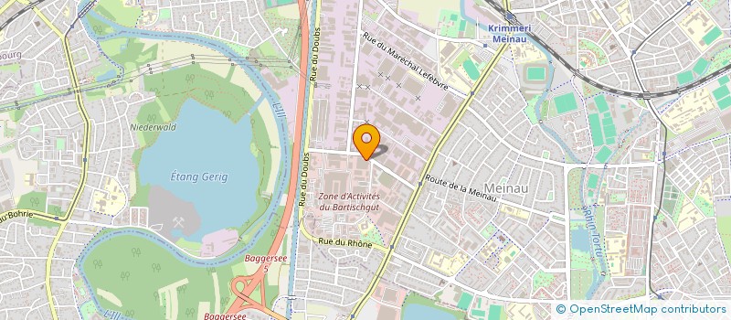 localisation de l'entreprise DE PRA NEGOCE à STRASBOURG