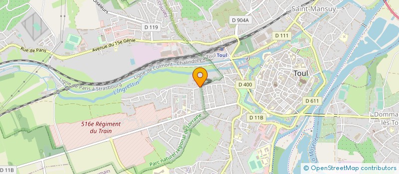 localisation de l'entreprise DE PRA PATRIMOINE  ECROUVES