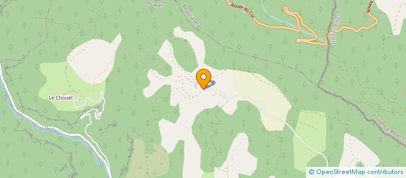 localisation de l'entreprise DE PRACHETON  LES PRES