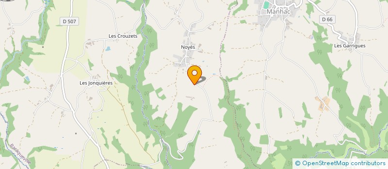 localisation de l'entreprise DE PRALAC  MANHAC