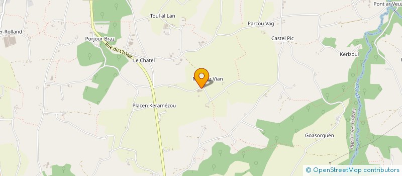 localisation de l'entreprise DE PRAT HELLOU à PLESTIN-LES-GREVES