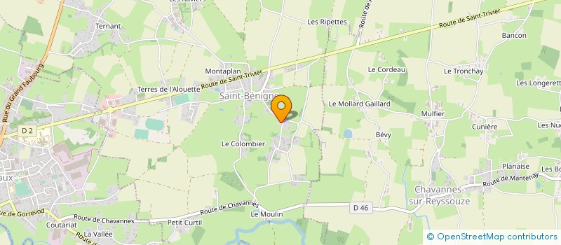 localisation de l'entreprise DE PRE FLEURI à SAINT-BENIGNE