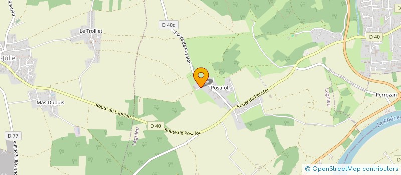 localisation de l'entreprise DE PRELE  LAGNIEU