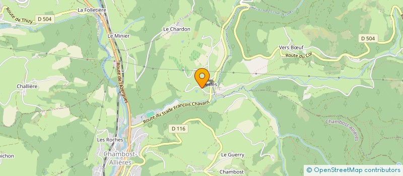 localisation de l'entreprise DE PRESLE à CHAMBOST-ALLIERES