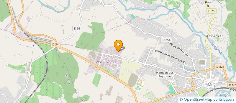 localisation de l'entreprise DE PRESSE DE PUBLICITE & DE MARKETING à FREJUS