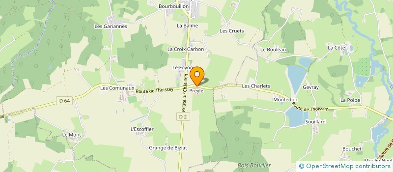 localisation de l'entreprise DE PREYLE à SULIGNAT