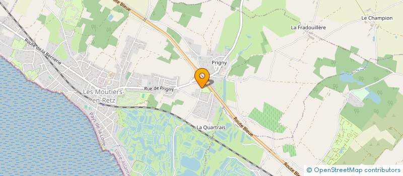 localisation de l'entreprise DE PRIGNY à LES MOUTIERS-EN-RETZ