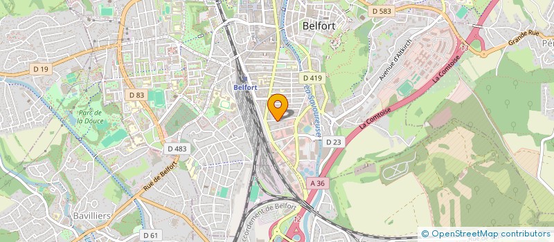 localisation de l'entreprise DE PROFUNDIS à BELFORT