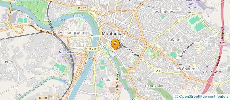 localisation de l'entreprise DE PROMOTION ET DE GESTION DES FORMATIONS PROFESSIONNELLES INITIALES ET EN APPRENTISSAGE POUR LES PME DE MIDI PYRENEES  MONTAUBAN