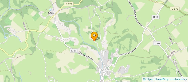 localisation de l'entreprise DE PROUZIERS  THEGRA