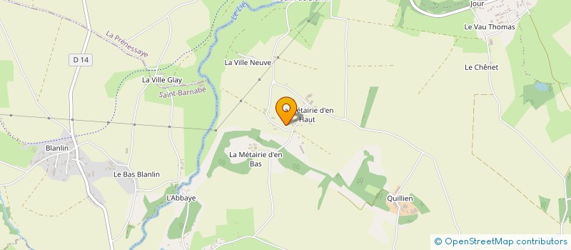 localisation de l'entreprise DE QUIAUDUC à PLEMET