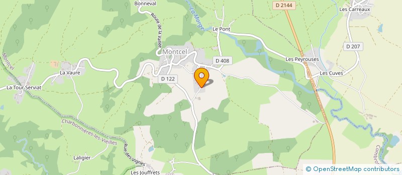 localisation de l'entreprise DE QUOI JE ME MELE  MONTCEL