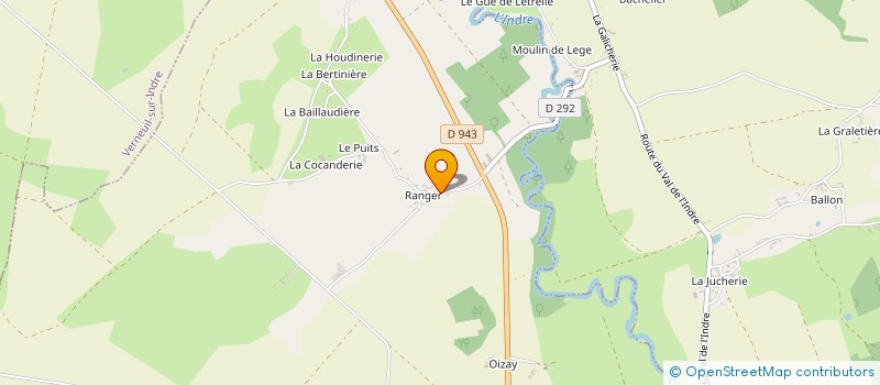 localisation de l'entreprise DE RANGER  BRIDORE