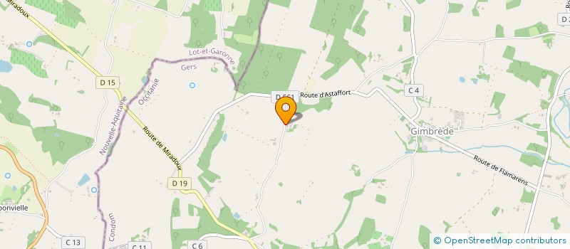 localisation de l'entreprise DE RANQUINE  GIMBREDE