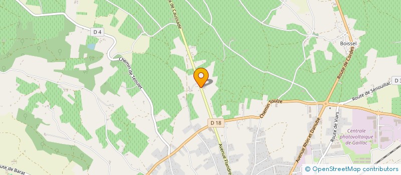 localisation de l'entreprise DE RAPIERE ET D'HERMINE  GAILLAC