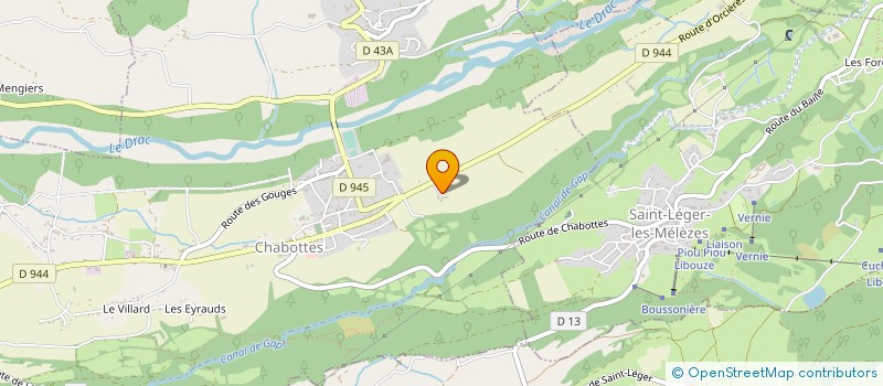 localisation de l'entreprise DE. RE.GLISSE à CHABOTTES