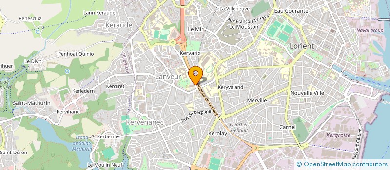 localisation de l'entreprise DE RECHERCHE SUR LE LITTORAL DU PONANT à LORIENT