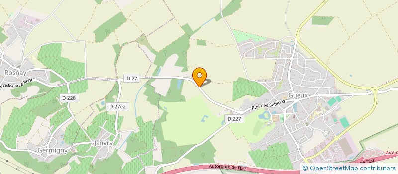 localisation de l'entreprise DE REIMS  GUEUX