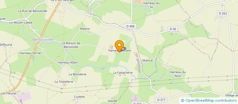 localisation de l'entreprise DE REMPLACEMENT DE LA HAGUE  BENOITVILLE