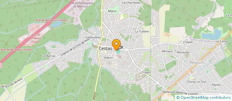 localisation de l'entreprise DE RENN  CESTAS