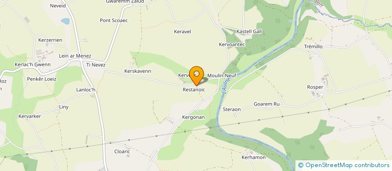 localisation de l'entreprise DE RESTANOIK  LANDELEAU