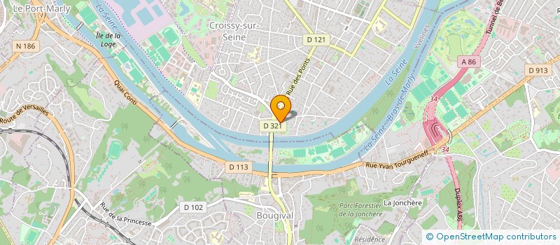 localisation de l'entreprise DE REVE DE PEINTURE ET DE PAPIER à CROISSY-SUR-SEINE