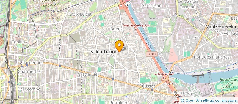 localisation de l'entreprise DE REVE ET D ESPOIR à VILLEURBANNE
