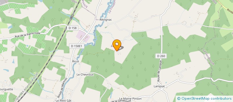 localisation de l'entreprise DE REVIGNAC à LE FOUILLOUX