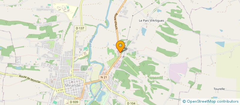 localisation de l'entreprise DE RIJCKE - SOL GESTION (IMMOBILIERE) à MIRANDE
