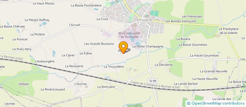 localisation de l'entreprise DE RIMOU  DOMAGNE